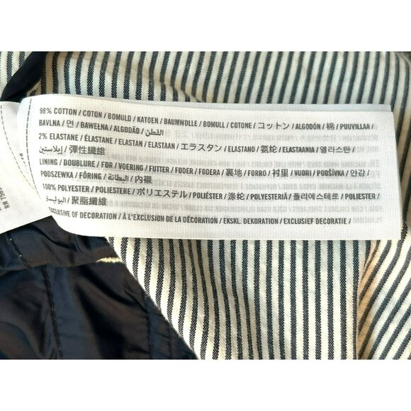 Abercrombie & Fitch Men's Hooded Seersucker Striped Zip Lightweight Jacket Small - Picture 8 of 9